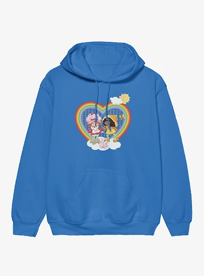 Strawberry Shortcake Rainbow Heart Orange Blossom Hoodie