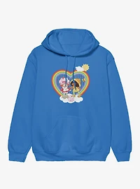 Strawberry Shortcake Rainbow Heart Orange Blossom Hoodie