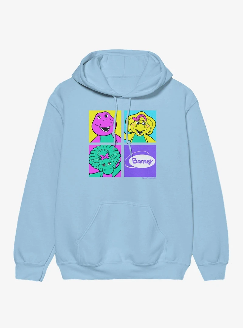 Barney Four Square Characters Hoodie