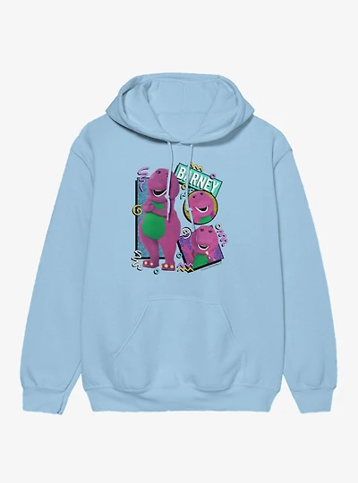 Barney 90s Squiggles Collage Hoodie
