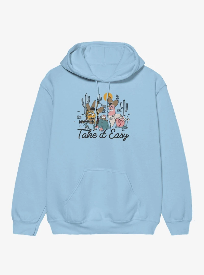SpongeBob SquarePants & Patrick Take It Easy Cowboy Tunes Hoodie