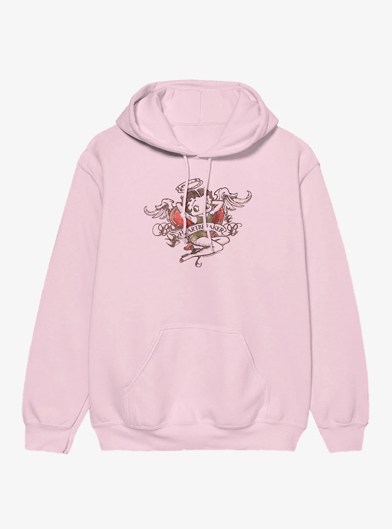Betty Boop Heartbreaker Angel Tattoo Hoodie