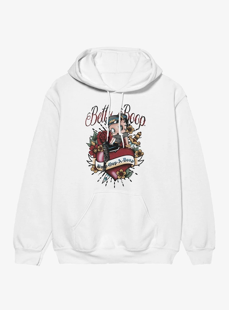 Betty Boop Opp A Doop Classic Heart Tattoo Hoodie