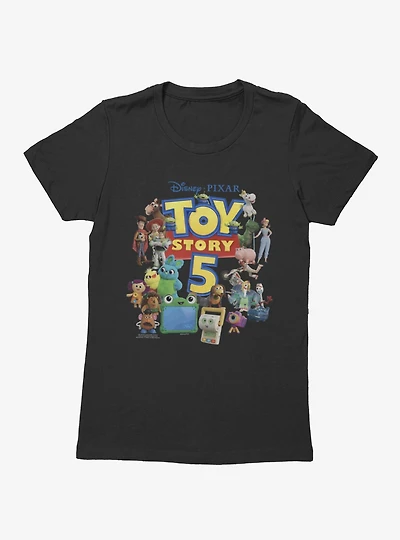 Disney Pixar Toy Story 5 Group Poster Womens T-Shirt