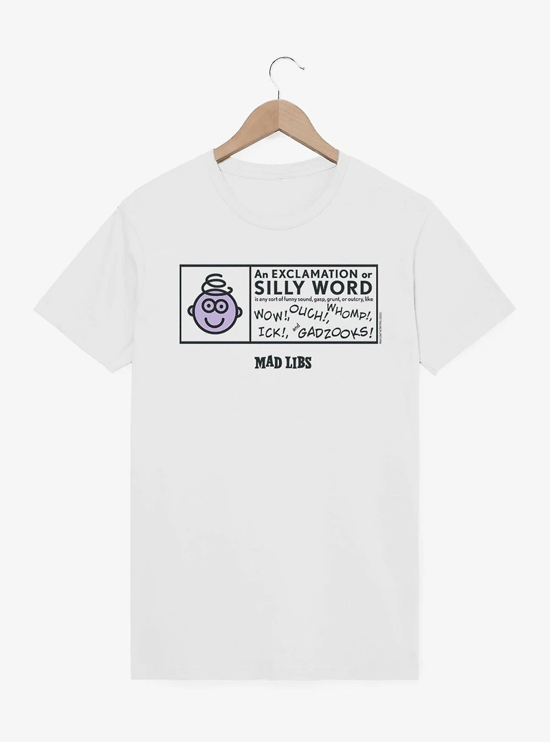 Mad Libs Silly Word Exclamation Box T-Shirt