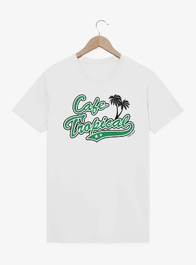 Schitt's Creek Cafe Tropical Green Stars Logo T-Shirt