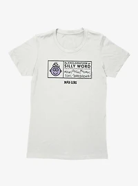 Mad Libs Silly Word Exclamation Box Womens T-Shirt