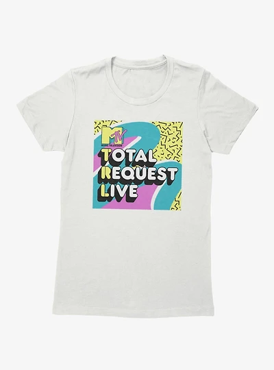 MTV Total Request Live 90s Retro Square Womens T-Shirt
