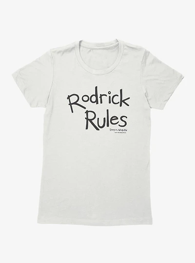 Diary of a Wimpy Kid Rodrick Rules Text Womens T-Shirt