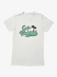 Schitt's Creek Cafe Tropical Green Stars Logo Womens T-Shirt