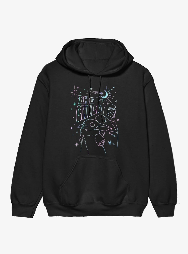 Star Wars The Child Oil Slick Drawing Hoodie