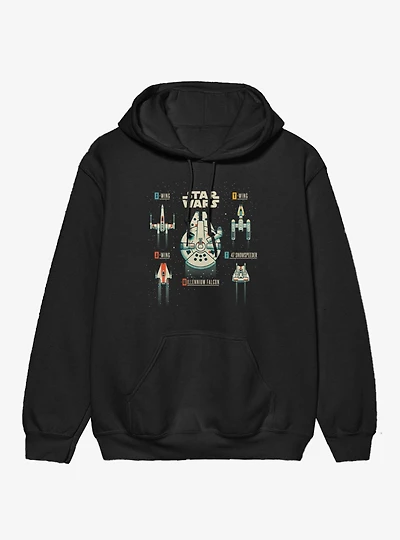 Star Wars Ship Cartoons T 47 Snowspeeder Hoodie