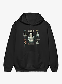 Star Wars Ship Cartoons T 47 Snowspeeder Hoodie