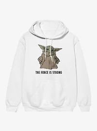 Star Wars The Mandalorian Force Is Strong Dirty Grogu Sketch Hoodie
