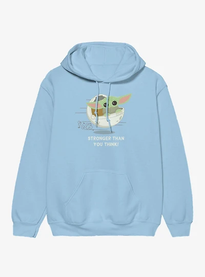 Star Wars The Mandalorian Think Stronger Dashing Grogu Hoodie