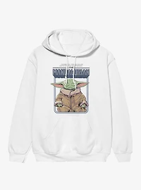 Star Wars The Mandalorian Grogu Meditating Logo Hoodie