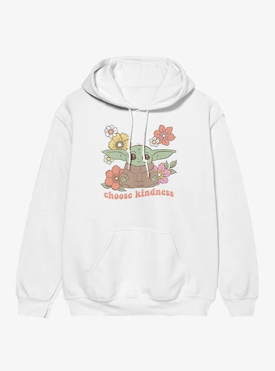 Star Wars The Mandalorian Grogu Choose Kindness Flowers Hoodie