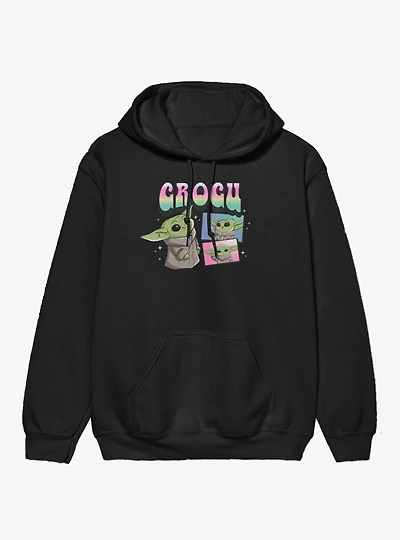 Star Wars The Mandalorian Grogu Cute Cartoon Gradient Hoodie