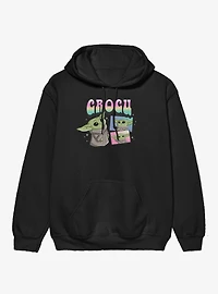 Star Wars The Mandalorian Grogu Cute Cartoon Gradient Hoodie