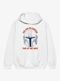 Star Wars The Mandalorian This Is Way Helmet Sketch Hoodie