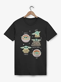 Star Wars Protect Snack Nap Fearless Grogu T-Shirt
