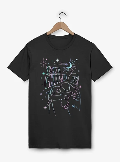 Star Wars The Child Oil Slick Drawing T-Shirt
