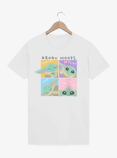 Star Wars Grogu Moods Snack Play Nap T-Shirt