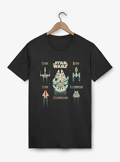 Star Wars Ship Cartoons T 47 Snowspeeder T-Shirt