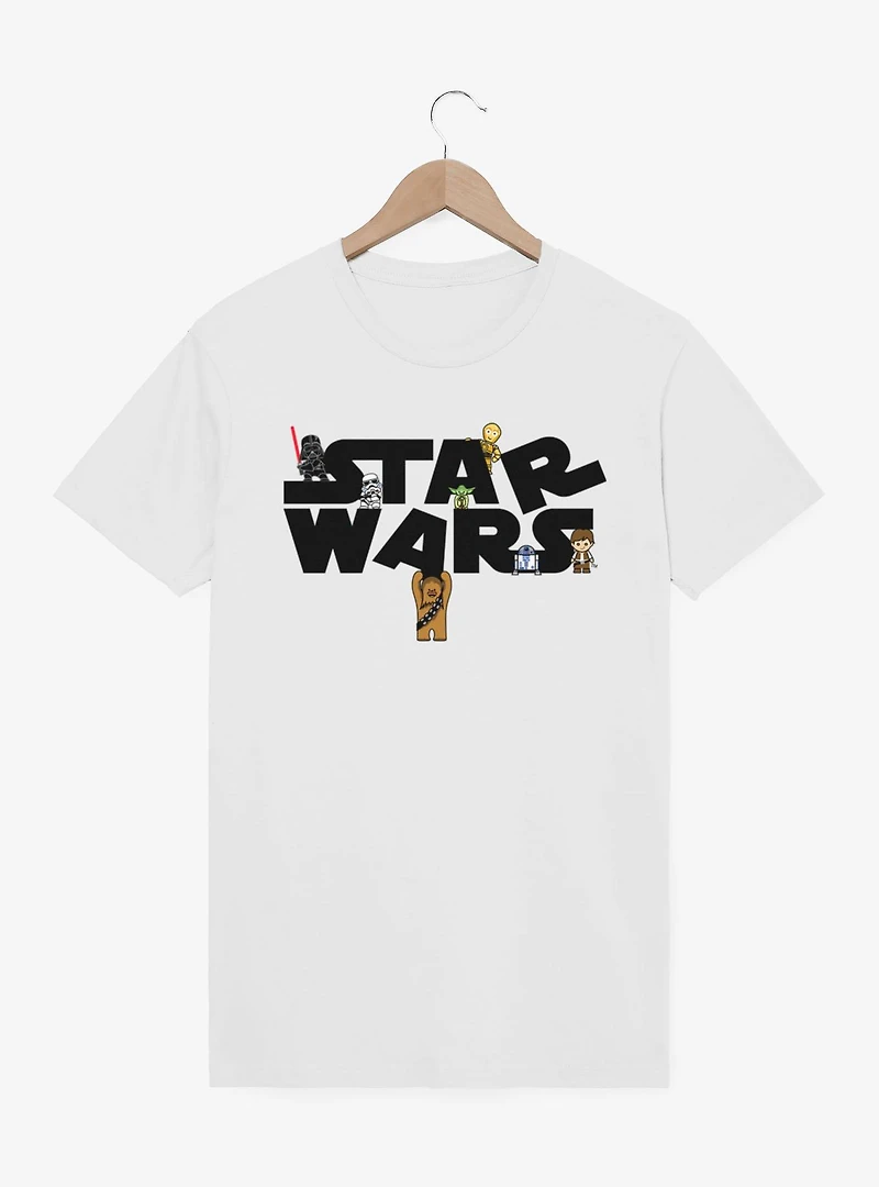 Star Wars Cartoon Logo Destruction T-Shirt