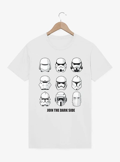 Star Wars Join The Dark Side Trooper Helmets T-Shirt