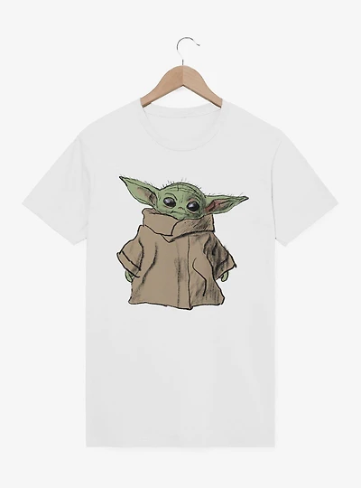 Star Wars The Mandalorian Dirty Grogu Sketch T-Shirt