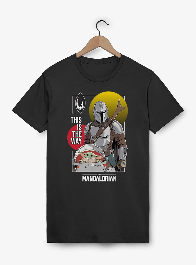 Star Wars The Mandalorian This Way Double Sun Mando Grogu T-Shirt