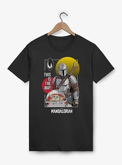Star Wars The Mandalorian This Way Double Sun Mando Grogu T-Shirt