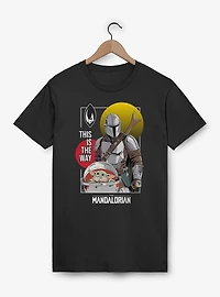Star Wars The Mandalorian This Way Double Sun Mando Grogu T-Shirt
