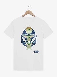 Star Wars The Mandalorian Stronger Than Grogu And Helmet T-Shirt