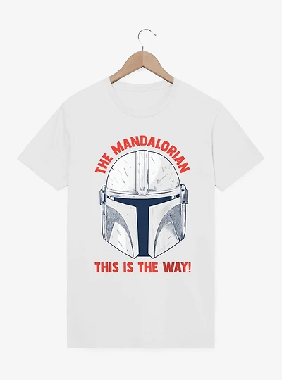 Star Wars The Mandalorian This Is Way Helmet Sketch T-Shirt