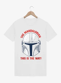 Star Wars The Mandalorian This Is Way Helmet Sketch T-Shirt