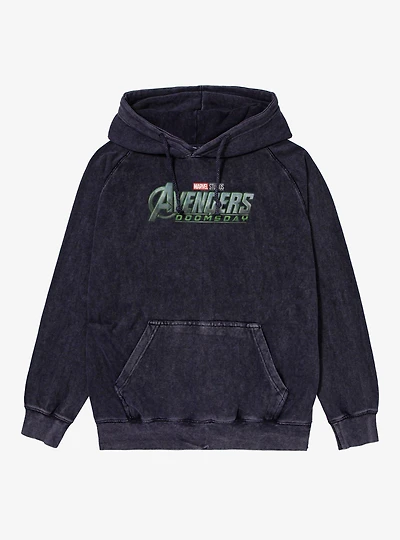 Marvel Avengers Doomsday Full Color Logo Mineral Wash Hoodie