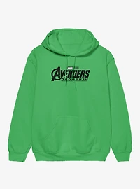 Marvel Avengers Doomsday Black White Logo Hoodie