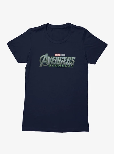 Marvel Avengers Doomsday Full Color Logo Womens T-Shirt