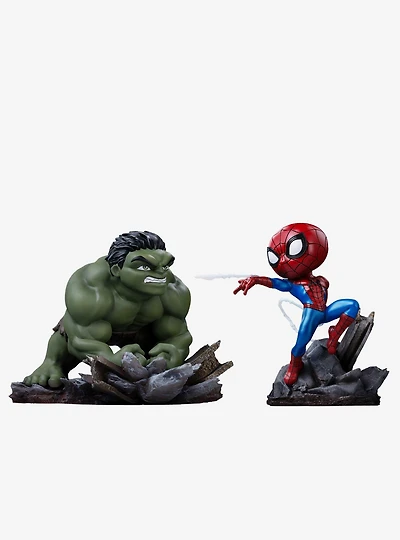 Iron Studios Marvel Spider-Man: Brand New Day MiniCo Spider-Man & The Hulk Figure Set