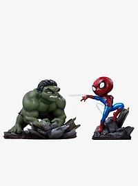 Iron Studios Marvel Spider-Man: Brand New Day MiniCo Spider-Man & The Hulk Figure Set
