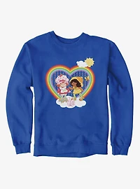 Strawberry Shortcake Rainbow Heart Orange Blossom Sweatshirt