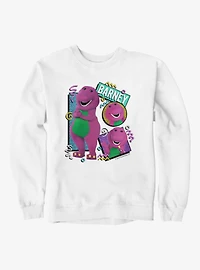 Barney 90s Squiggles Collage Sweatshirt