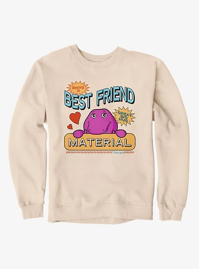 Barney Best Friend Material Sweatshirt
