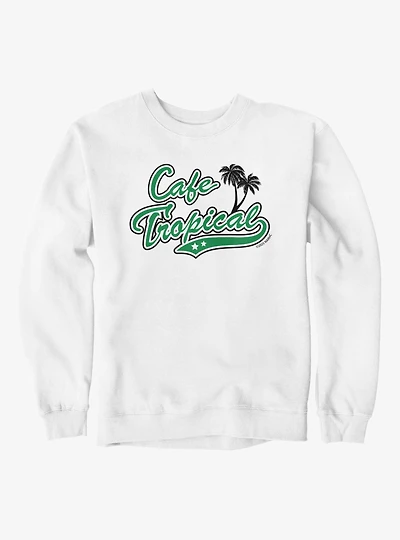Schitt's Creek Cafe Tropical Green Stars Logo Sweatshirt