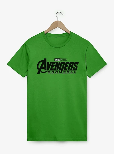 Marvel Avengers Doomsday Black White Logo T-Shirt