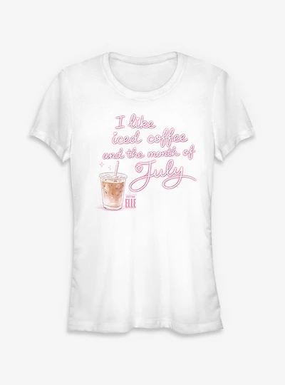 Legally Blonde Elle Iced Coffee & The Month Of July Youth Girls T-Shirt