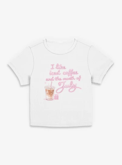 Legally Blonde Elle Iced Coffee & The Month Of July Womens Baby T-Shirt