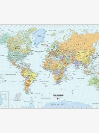 World Dry Erase Map